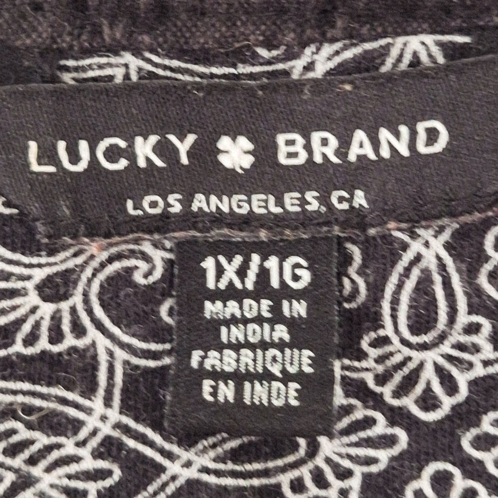 Lucky Brand embroidered bohemian top - Picture 6 of 7